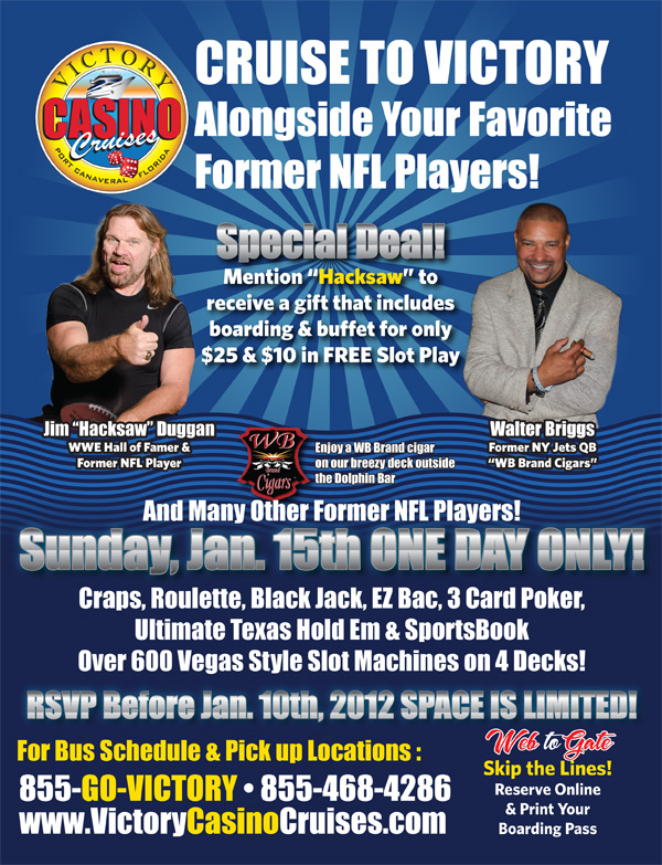 Poster of cruise to victory alongside your favorite former NFL players at Florida
