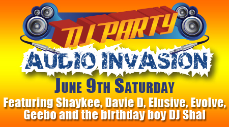 The poster for DJ party in Victory casino at Florida 