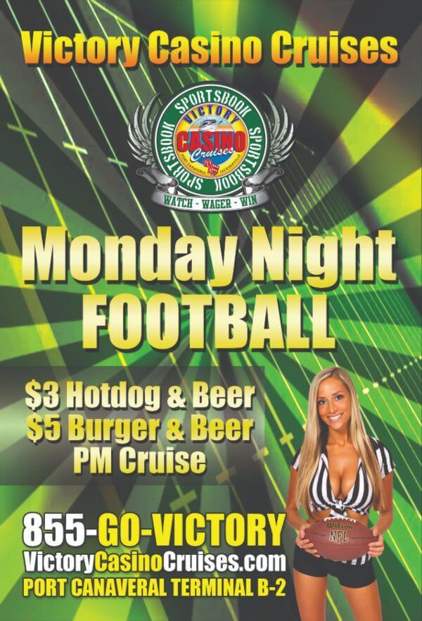 Victory Casino Cruises Monday Night Football poster