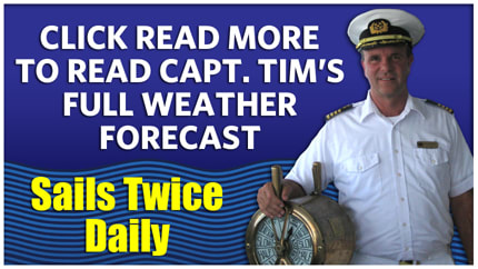 Graphic for Captain Tim's daily weather forecast